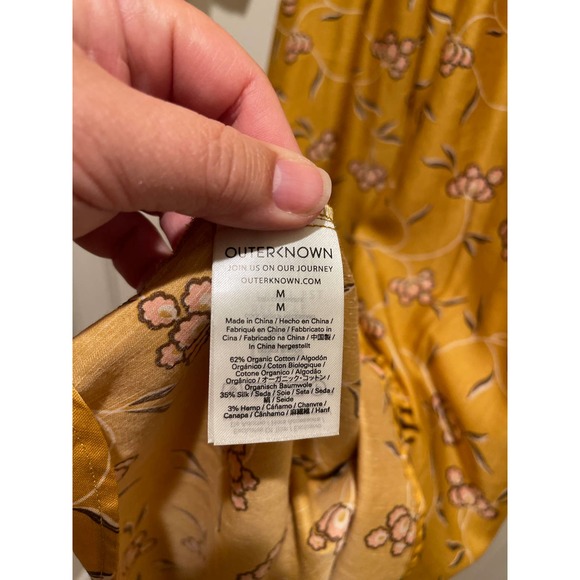 OUTERKNOWN Claudette Dress in Marigold - Size Medium - NEW w/o Tags! - Picture 15 of 15